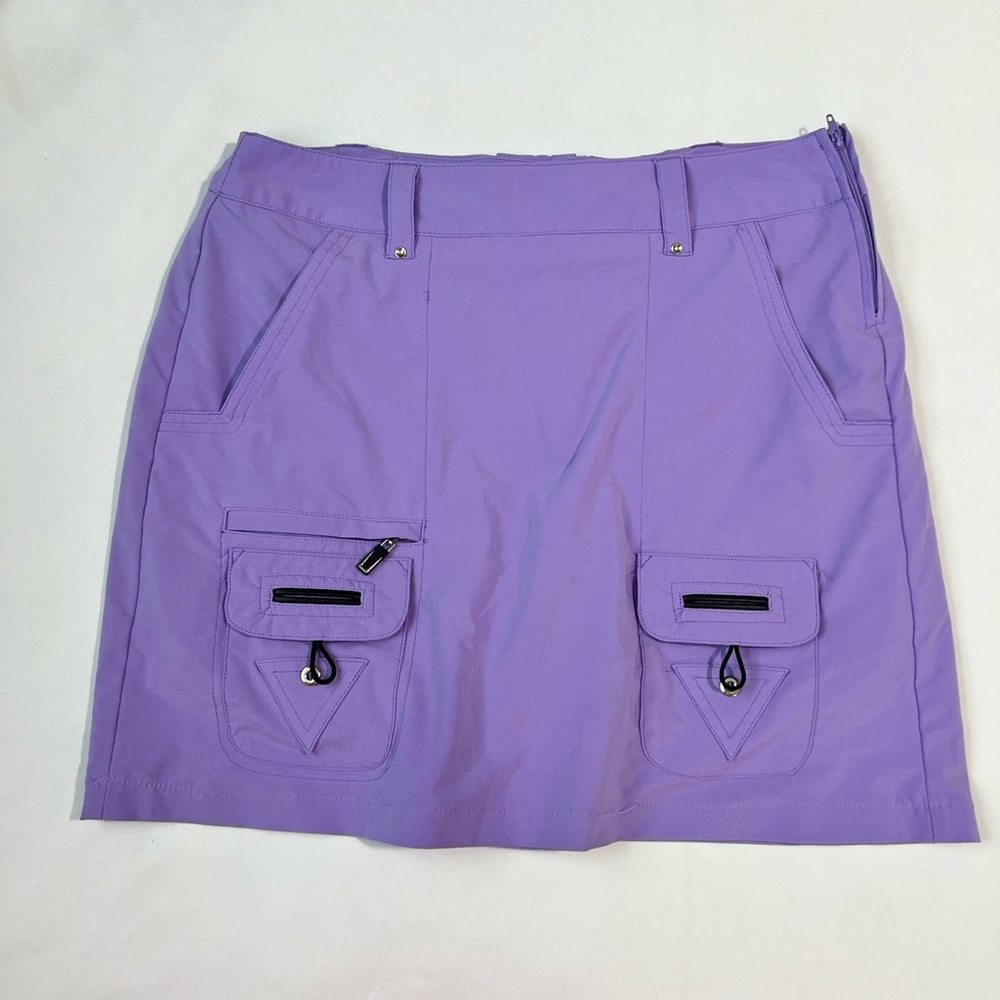 Jamie Sadock - Aubergine with Silver Trims Skort